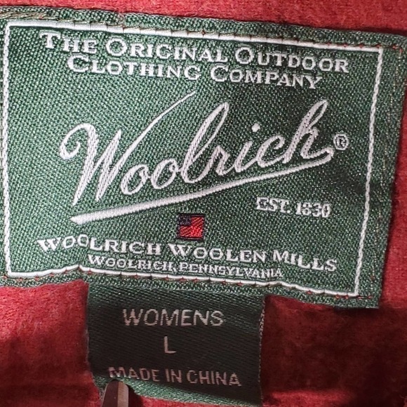 Woolrich Flannel Button Down Ruby Heather Size Large - Picture 6 of 9